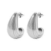 1 Pair IG Style Minimalist C Shape U Shape Geometric 304 Stainless Steel Drop Earrings Earrings Ear Studs