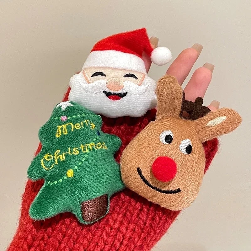 Cute Christmas Pin Christmas Tree Santa Claus Elk Women's Brooches