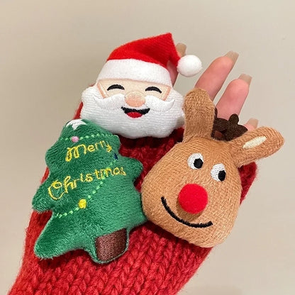 Cute Christmas Pin Christmas Tree Santa Claus Elk Women's Brooches