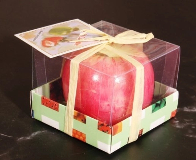 Christmas Cartoon Style Cute Apple Wax Candle