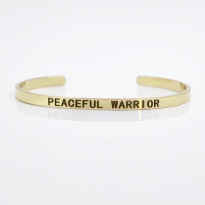 Minimalist Letter Stainless Steel Bangle