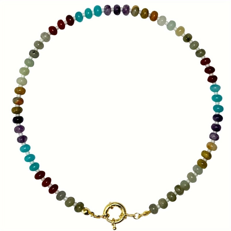 Copper Beaded Round Necklace