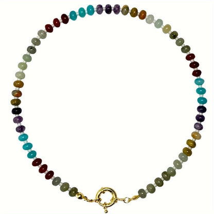 Copper Beaded Round Necklace