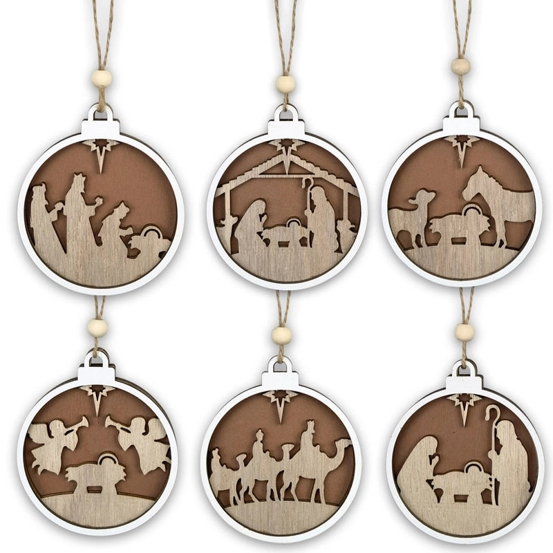 Christmas Cartoon Style Cartoon Wood Party Street Hanging Ornaments