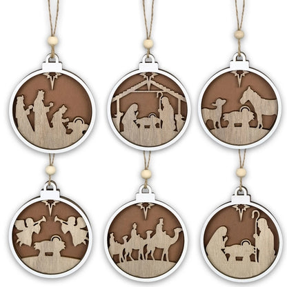 Christmas Cartoon Style Cartoon Wood Party Street Hanging Ornaments
