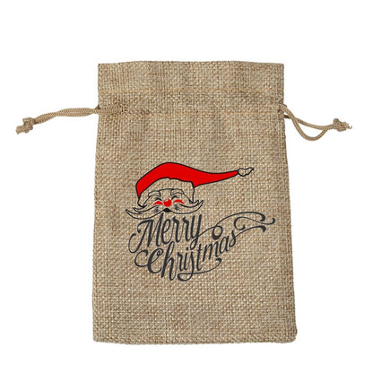 Christmas Nordic Style Cute Modern Style Christmas Tree Snowman Snowflake Imitated Hemp Party Festival Candy Bag
