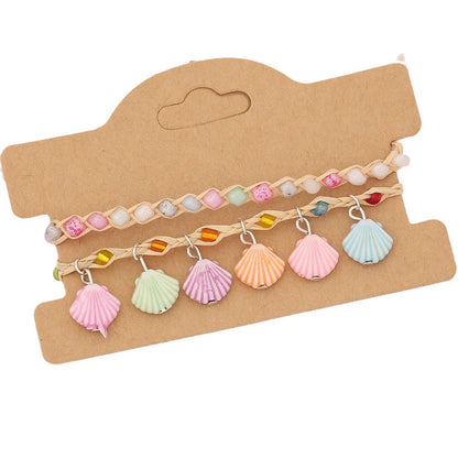 Women Natural Starfish Chinese Zodiac Animal Bead Handmade Bracelets