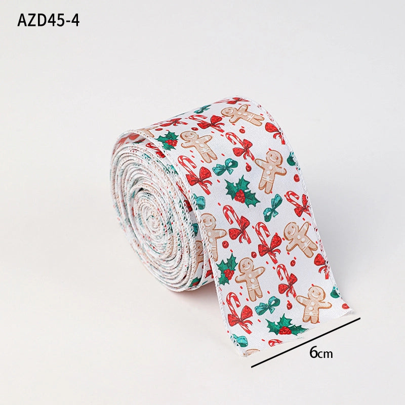 Christmas Cartoon Style Cute Gingerbread Letter Holiday Banquet Colored Ribbons Party Accessories