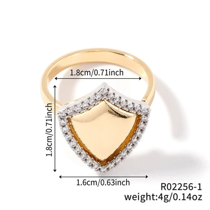 Copper K Gold Plated Plating Inlay Snake Butterfly Zircon Open Rings