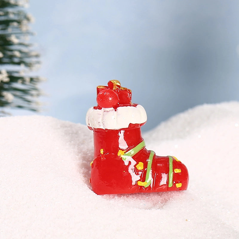 Christmas Cute Christmas Tree Santa Claus Gift Box Synthetic Resin Holiday Daily