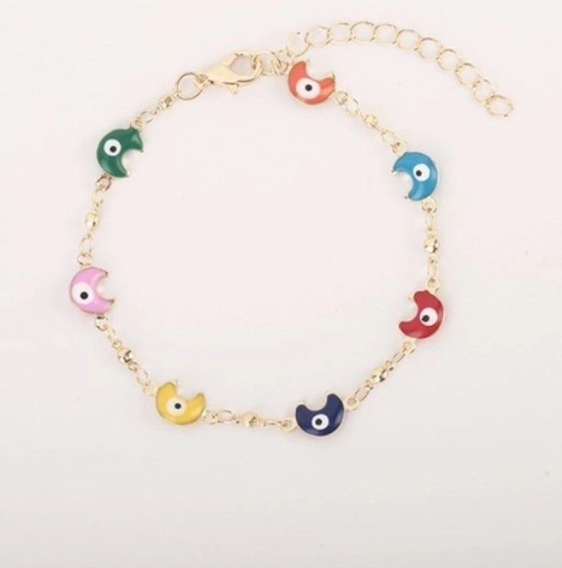 Lady Devil's Eye Star Copper Plating Bracelets