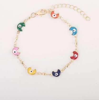 Lady Devil's Eye Star Copper Plating Bracelets