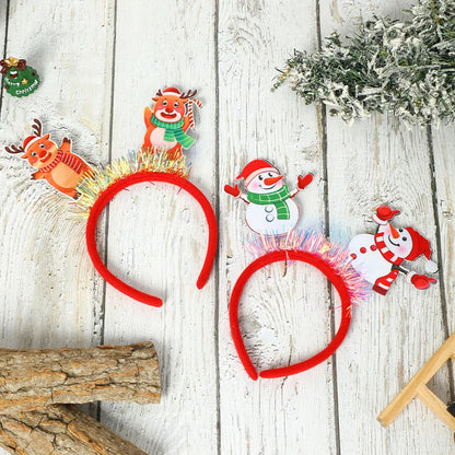2 Pieces Christmas Headband Hair Accessories Party Christmas Costume Adult Children Christmas Headband Small Gift