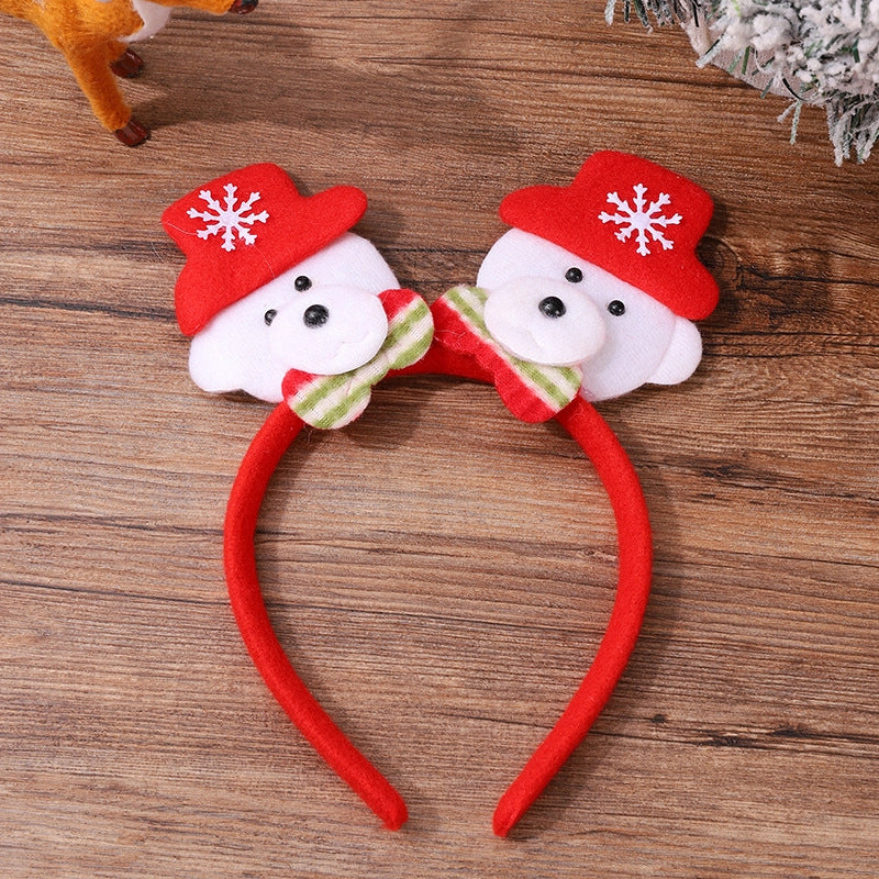 Christmas Cartoon Style Cute Snowman Elk Party Festival Headband