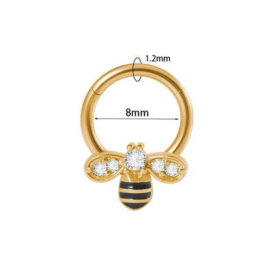 2 Pieces Nose Rings & Studs Modern Style Minimalist Shiny Water Droplets 304 Stainless Steel Copper Plating Inlay Synthetic Opal Rhinestones Zircon 18K Gold Plated