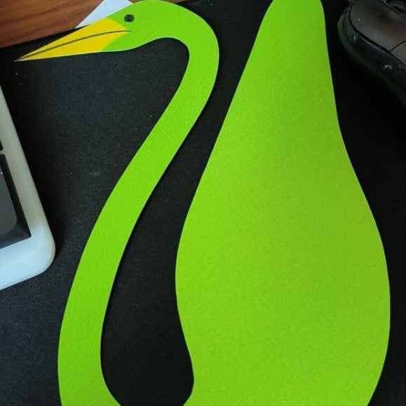 2 Pieces Swirl Bird Beach Flamingo Wind Chime Home Yard Backyard Party Garden Decoration Windmill