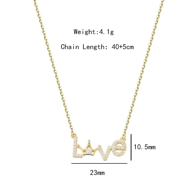 304 Stainless Steel Copper 18K Gold Plated K Gold Plated Cute Inlay Flower Butterfly Acrylic Shell Zircon Pendant Necklace