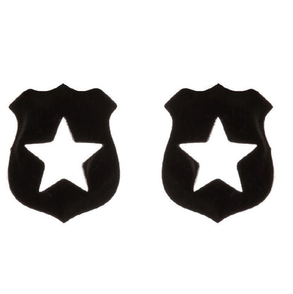 1 Pair Halloween Fashion Smile Face Star Skull Plating Hollow Out Stainless Steel Ear Studs