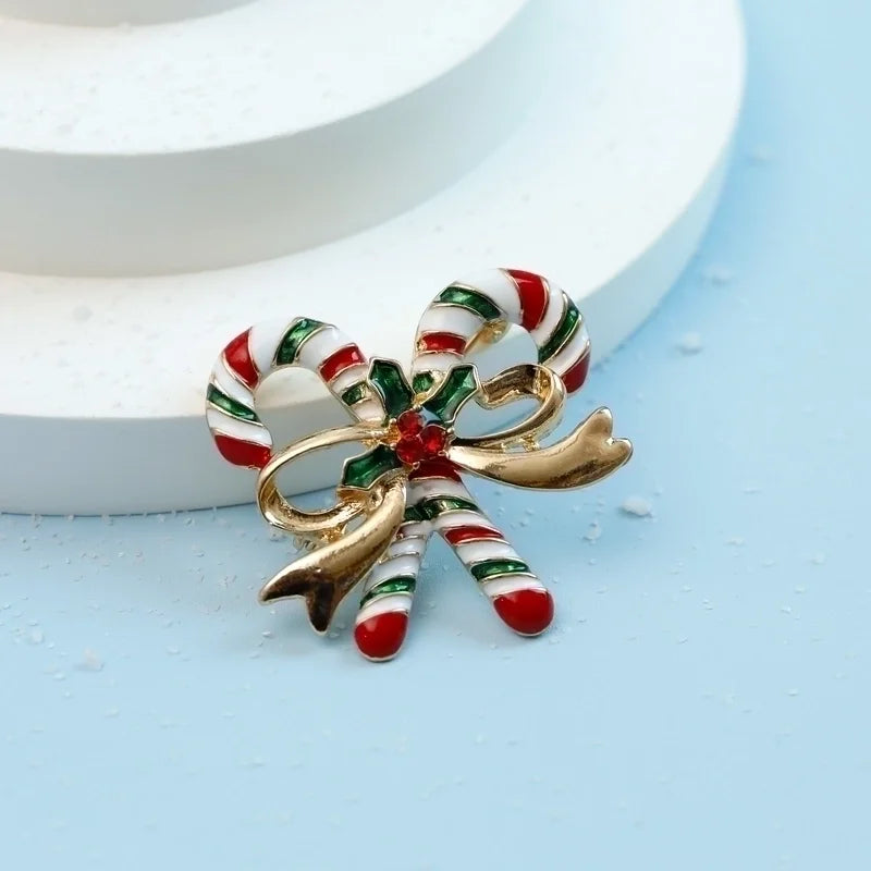 Minimalist Letter Wreath Alloy Inlay Rhinestones Women's Brooches