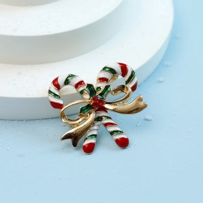 Minimalist Letter Wreath Alloy Inlay Rhinestones Women's Brooches