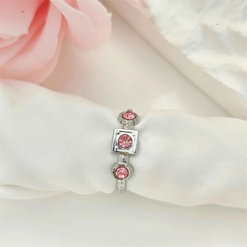 Elegant Geometric 304 Stainless Steel Plating Open Rings