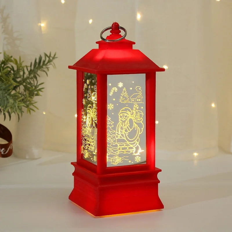 Christmas Retro Santa Claus Plastic Party Lightings