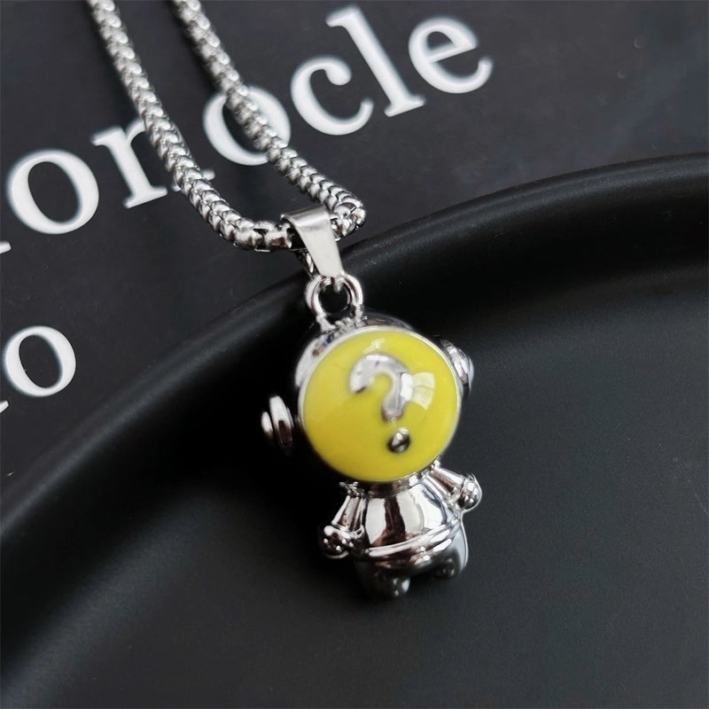 Hip-hop Animal Cartoon Character Alloy Titanium Steel Pendant Necklace In Bulk