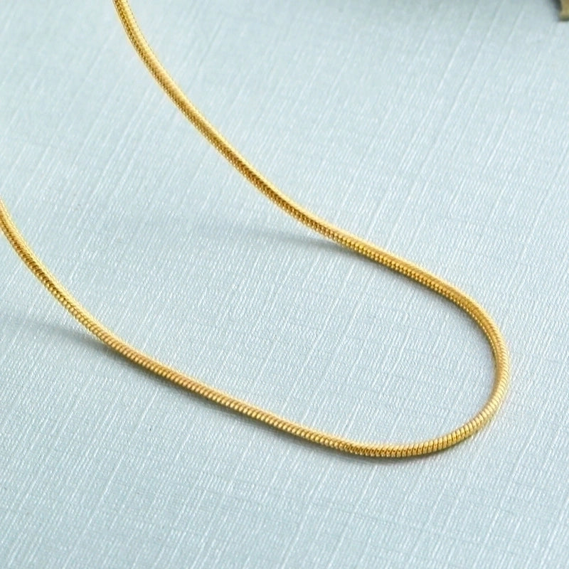 Minimalist Geometric Copper Gold Plated Necklace