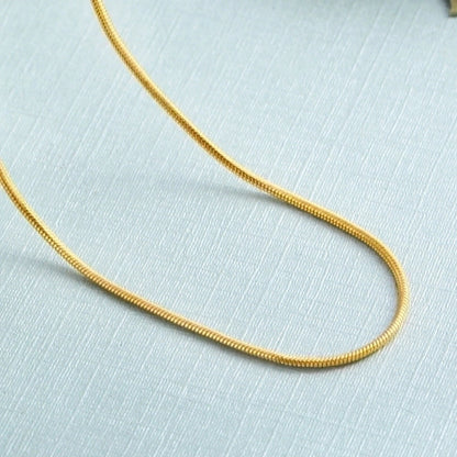 Minimalist Geometric Copper Gold Plated Necklace