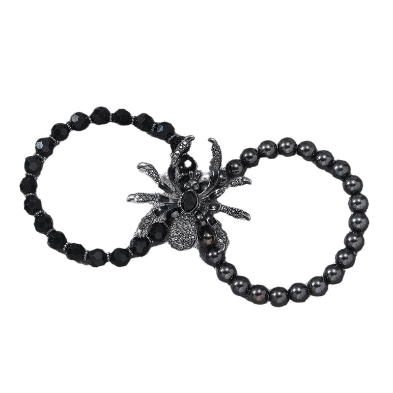 Minimalist Cool Style Spider Arylic Alloy Plating Halloween Men's Bracelets