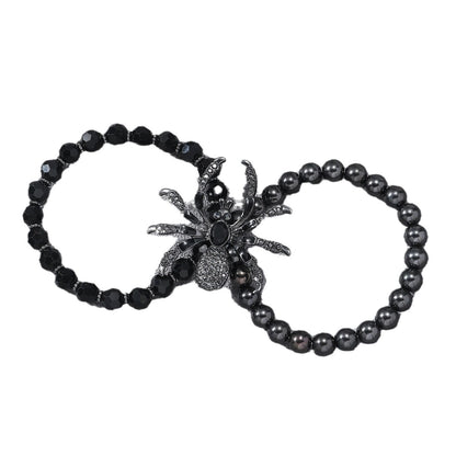 Minimalist Cool Style Spider Arylic Alloy Plating Halloween Men's Bracelets