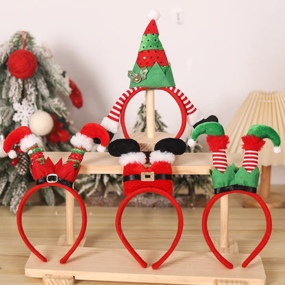 Christmas Holiday Decoration Headband Party Hat Belt Hair Accessory Clown Foot Headband Cartoon