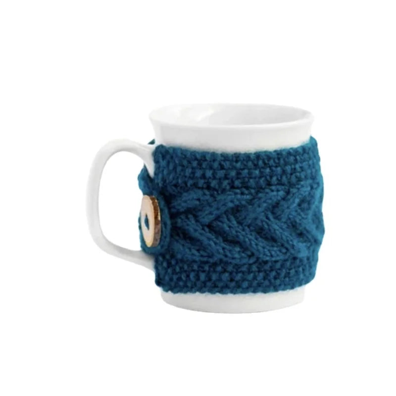 Cross-border Amazon New Mug Wool Knitted Cup Set Christmas Decorations Scene Layout Props