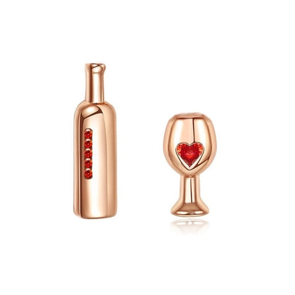 1 Pair Minimalist Heart Shape Inlay Copper Zircon Earrings