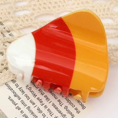 Halloween Minimalist Women's Pumpkin Spider Web Bat Arylic Hair Claws