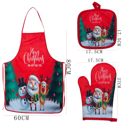 Christmas Vacation Tie Dye Polyester Apron 1 Set