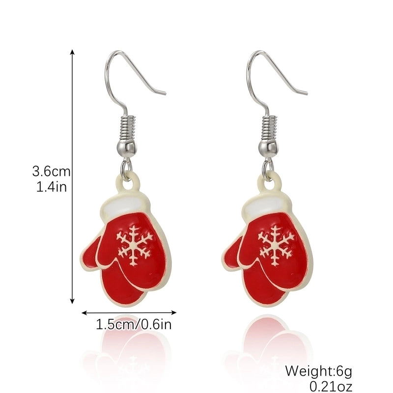 Fashion Christmas Tree Santa Claus Snowflake Alloy Inlay Rhinestones Women's Ear Studs