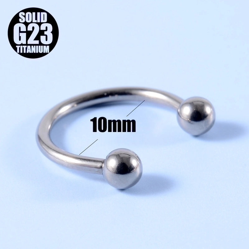 2 Pieces Ear Cartilage Rings & Studs Fashion Geometric G23 Titanium Polishing