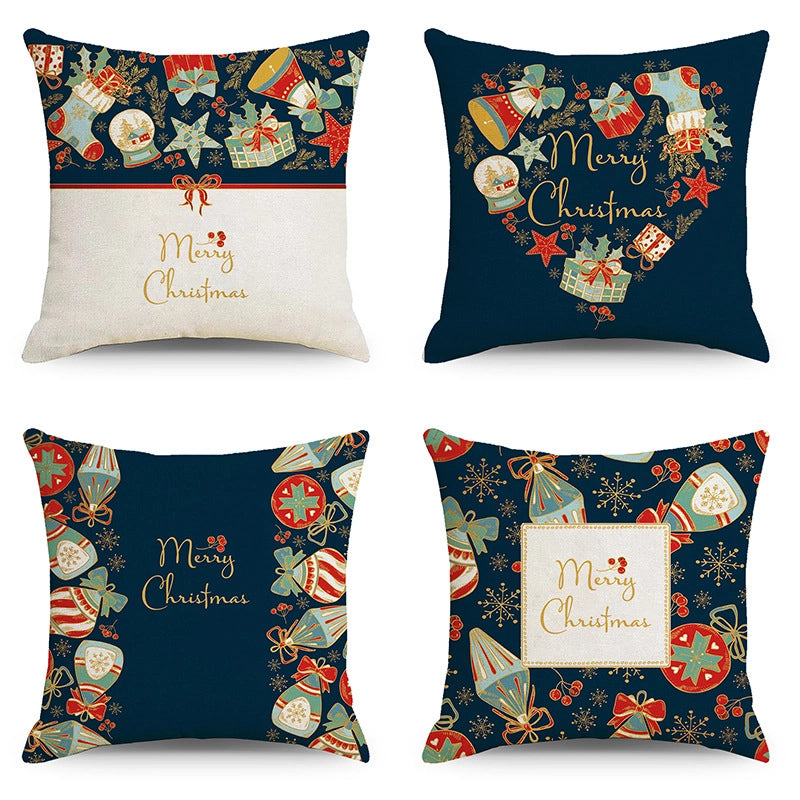 Christmas Combination Pillow Case New Home Sofa Decoration Cushion Pillow Case Manufacturers