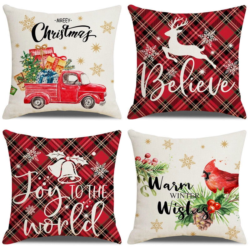 Christmas Combination Pillow Case New Home Sofa Decoration Cushion Pillow Case Manufacturers