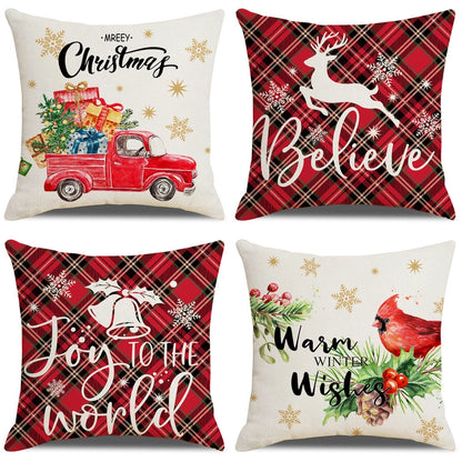 Christmas Combination Pillow Case New Home Sofa Decoration Cushion Pillow Case Manufacturers