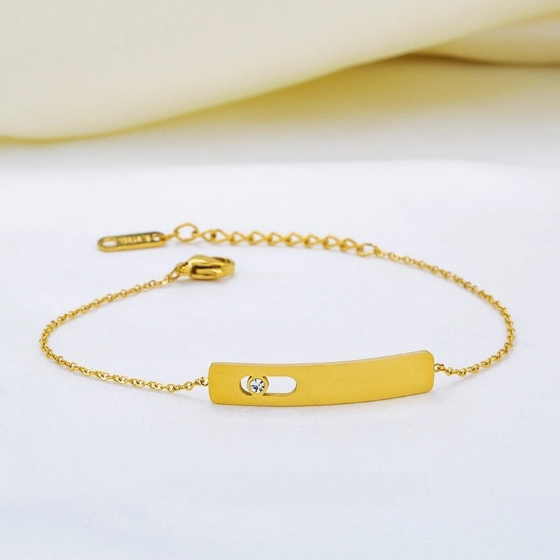 Minimalist Geometric Titanium Steel Bracelets In Bulk