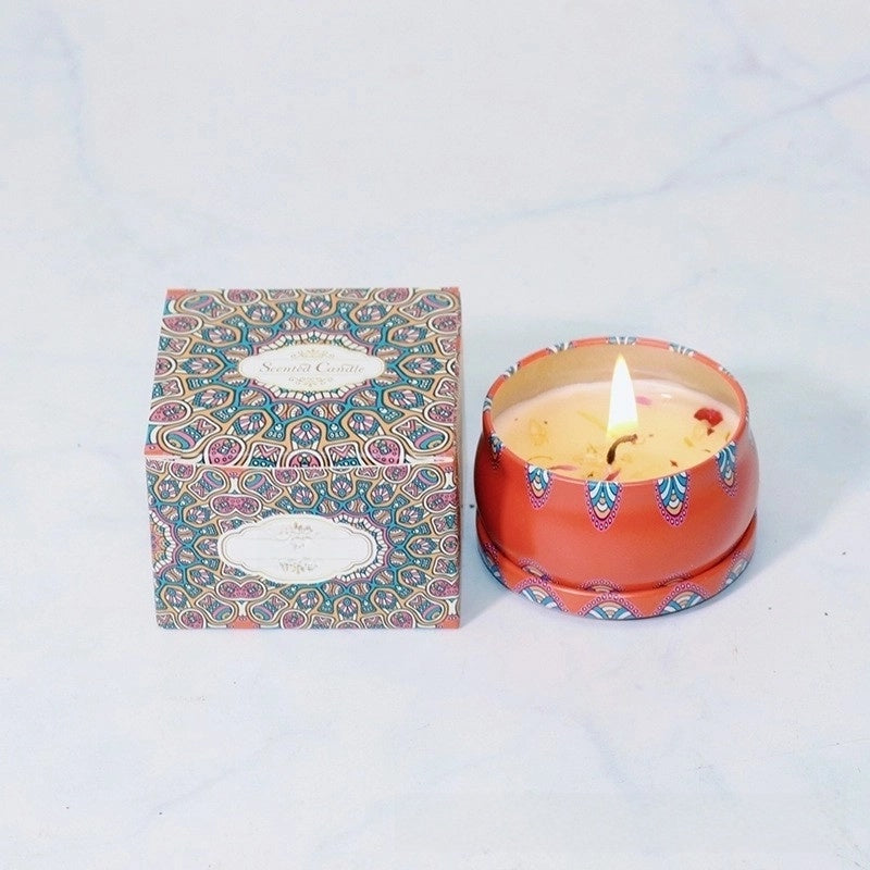 Christmas Fashion Santa Claus Contrasting Colors Flower Wax Metal