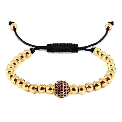 Casual Solid Color Stainless Steel Artificial Gemstones Bracelets In Bulk