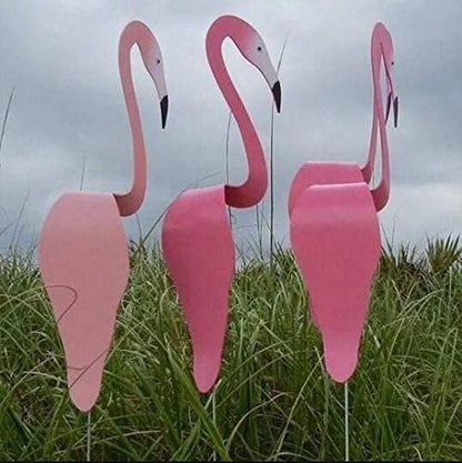 2 Pieces Swirl Bird Beach Flamingo Wind Chime Home Yard Backyard Party Garden Decoration Windmill