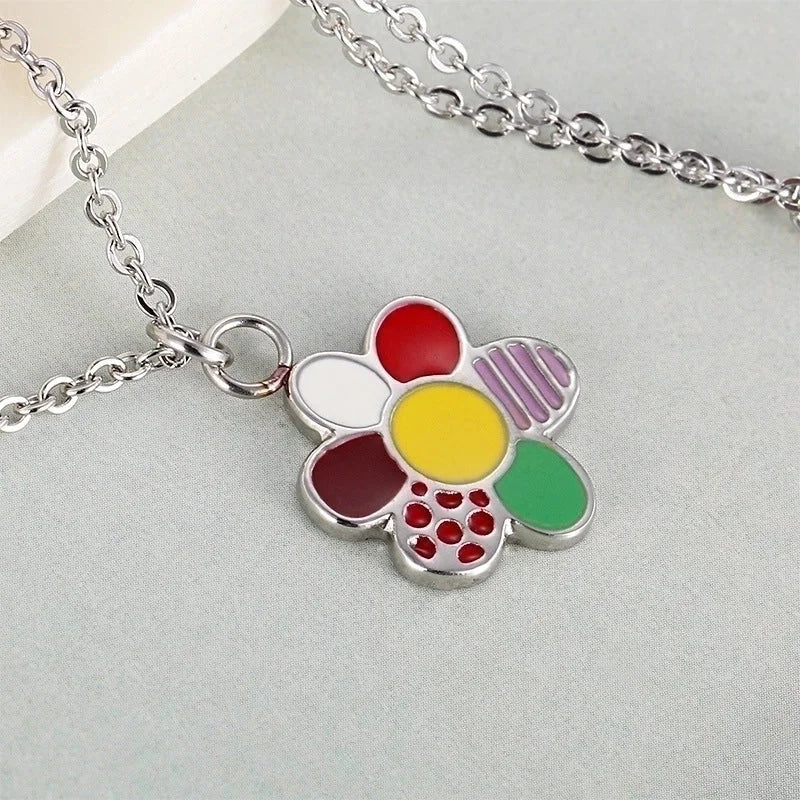 Jewelry Korean Fashion Stainless Steel Necklace Simple Color Necklace Clavicle Chain