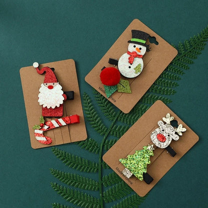 Christmas Fashion Christmas Tree Santa Claus Metal Daily Costume Props