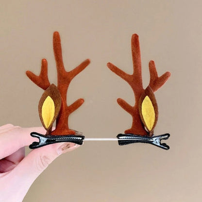 Christmas Fashion Antlers Resin Daily Hairpin