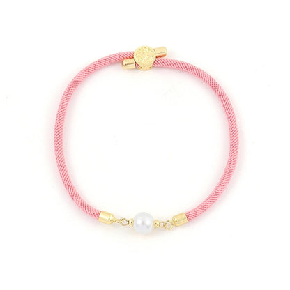 Artificial Pearl Copper Geometric Copper Bracelets