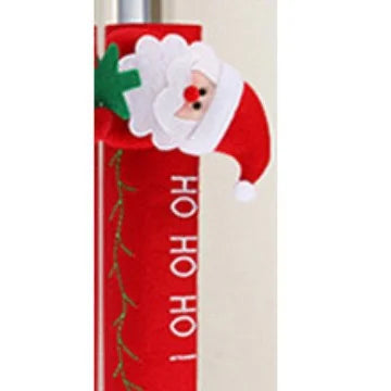 Hot-selling Christmas Small Gifts Velvet Christmas Doll Refrigerator Handle Decoration Christmas Home Supplies